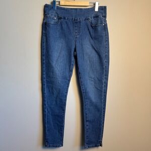 Lola Jeans Rachel MB High Rise Ankle Petite‎ 4-Way Stretch Pull On Denim Jeans